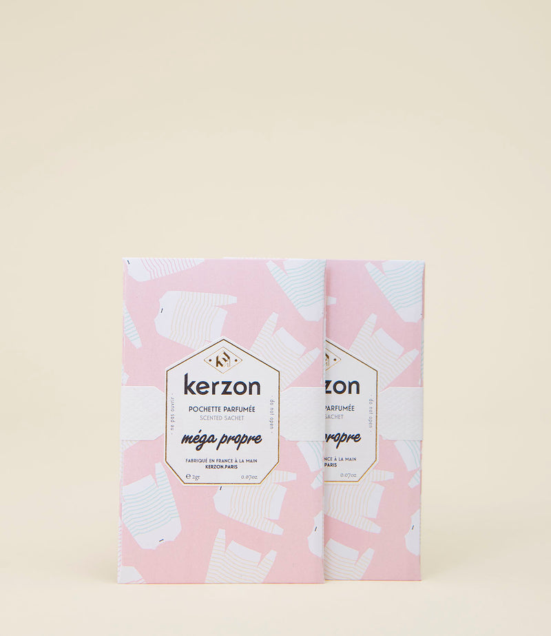 Pochettes parfumées Mega Propre de Kerzon