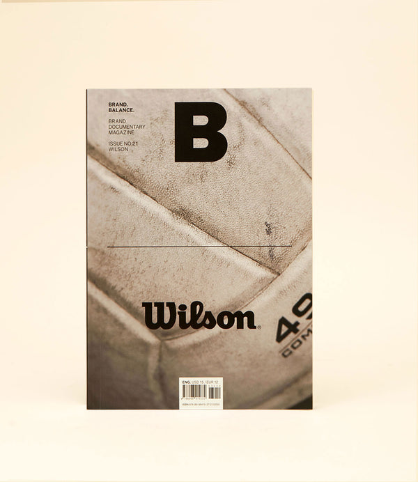 magazine B issue 21 Wilson. Couverture.