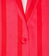  veste rouge et rose Lou Albens rayée par Modetrotter